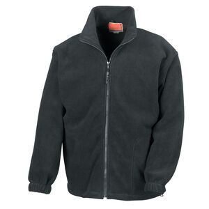Result Unisex Adult Polartherm Fleece Jacket / Black
